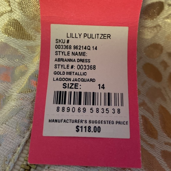 Gold and cream Lilly Pulitzer dress - Picture 5 of 5